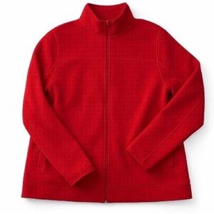 Red Fleece Zip Up